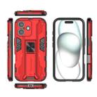 For iPhone 16 Supersonic PC + TPU Holder Phone Case(Red) - 3