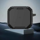 For AirPods 3 Phone Holder Design Earbuds Box Protective Case(Black) - 1