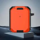 For AirPods 2 / 1 Phone Holder Design Earbuds Box Protective Case(Orange) - 1