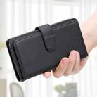 For iPhone 16 Pro Max Multi-Function Wallet 10 Card Slots Leather Phone Case(Black) - 2