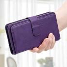 For iPhone 16 Pro Max Multi-Function Wallet 10 Card Slots Leather Phone Case(Violet) - 2