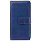 For iPhone 16 Pro Max Multi-Function Wallet 10 Card Slots Leather Phone Case(Dark Blue) - 3