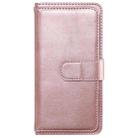 For iPhone 16 Pro Max Multi-Function Wallet 10 Card Slots Leather Phone Case(Rose Gold) - 3