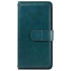 For iPhone 16 Plus Multi-Function Wallet 10 Card Slots Leather Phone Case(Dark Green) - 3