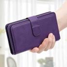 For iPhone 16 Multi-Function Wallet 10 Card Slots Leather Phone Case(Violet) - 2
