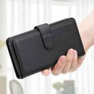 For iPhone SE 2024 Multi-Function Wallet 10 Card Slots Leather Phone Case(Black) - 2