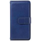 For iPhone 17 Pro Max Multi-Function Wallet 10 Card Slots Leather Phone Case(Dark Blue) - 3