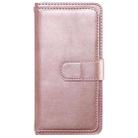 For iPhone 17 Pro Max Multi-Function Wallet 10 Card Slots Leather Phone Case(Rose Gold) - 3