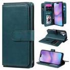 For iPhone 17 Multi-Function Wallet 10 Card Slots Leather Phone Case(Dark Green) - 1