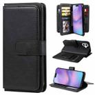 For iPhone 17 Multi-Function Wallet 10 Card Slots Leather Phone Case(Black) - 1