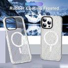 For iPhone 15 Plus Colorful Ink-splash Magsafe PC Hybrid TPU Phone Case(White) - 2