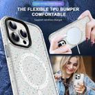 For iPhone 14 Pro Colorful Ink-splash Magsafe PC Hybrid TPU Phone Case(White) - 3