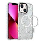 For iPhone 13 Colorful Ink-splash Magsafe PC Hybrid TPU Phone Case(White) - 1