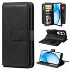 For OPPO A60 4G Multi-Function Wallet 10 Card Slots Leather Phone Case(Black) - 1