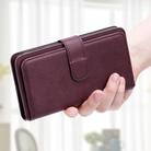 For OPPO Reno12 F 5G Global Multi-Function Wallet 10 Card Slots Leather Phone Case(Claret) - 2