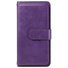 For OPPO Reno12 F 5G Global Multi-Function Wallet 10 Card Slots Leather Phone Case(Violet) - 3