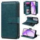 For OPPO A3 Pro 5G / A3 Pro India Multi-Function Wallet 10 Card Slots Leather Phone Case(Dark Green) - 1