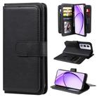 For OPPO A3 Pro 5G / A3 Pro India Multi-Function Wallet 10 Card Slots Leather Phone Case(Black) - 1