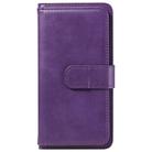 For OPPO A3 Pro 5G / A3 Pro India Multi-Function Wallet 10 Card Slots Leather Phone Case(Violet) - 3