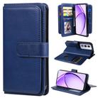 For OPPO A3 Pro 5G / A3 Pro India Multi-Function Wallet 10 Card Slots Leather Phone Case(Dark Blue) - 1