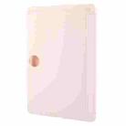 For OnePlus Pad 2 Tri-fold Silicone Leather Tablet Case(Pink) - 3