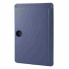 For OnePlus Pad 2 Tri-fold Silicone Leather Tablet Case(Dark Blue) - 3