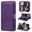 For Xiaomi Poco F6 Multi-Function Wallet 10 Card Slots Leather Phone Case(Violet) - 1