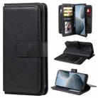 For Xiaomi 14T Multi-Function Wallet 10 Card Slots Leather Phone Case(Black) - 1