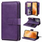 For Xiaomi 14T Pro Multi-Function Wallet 10 Card Slots Leather Phone Case(Violet) - 1