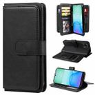 For Redmi 13 4G Global Multi-Function Wallet 10 Card Slots Leather Phone Case(Black) - 1