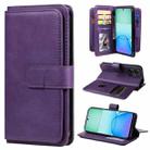 For Redmi 13 4G Global Multi-Function Wallet 10 Card Slots Leather Phone Case(Violet) - 1