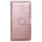For Redmi Note 14 Pro / 14 Pro+ 5G Multi-Function Wallet 10 Card Slots Leather Phone Case(Rose Gold) - 3