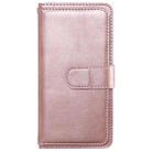 For Honor X6b Multi-Function Wallet 10 Card Slots Leather Phone Case(Rose Gold) - 3