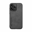 For Redmi 13 4G Skin Feel Magnetic Leather Back Phone Case(Dark Grey) - 2