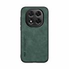 For Redmi Note 14 Pro+ 5G Skin Feel Magnetic Leather Back Phone Case(Green) - 2
