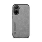 For Redmi A5 4G 171.7mm / Xiaomi Poco C71 Skin Feel Magnetic Leather Back Phone Case(Light Grey) - 2