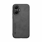 For Redmi Turbo 4 Pro Skin Feel Magnetic Leather Back Phone Case(Dark Grey) - 2