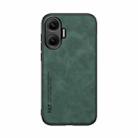For Redmi Turbo 4 Pro Skin Feel Magnetic Leather Back Phone Case(Green) - 2