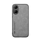 For Redmi Turbo 4 / Xiaomi Poco X7 Pro Skin Feel Magnetic Leather Back Phone Case(Light Grey) - 2