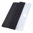 For OnePlus Pad 2 Tri-fold Clear TPU Smart Leather Tablet Case with Pen Slot(Black) - 2