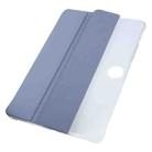 For OnePlus Pad 2 Tri-fold Clear TPU Smart Leather Tablet Case with Pen Slot(Lavender Purple) - 2