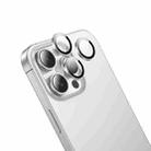 For iPhone 16 Pro / 16 Pro Max hoco V13 3D Metal Lens Protective Film(Silver) - 1