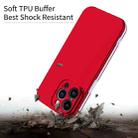 For iPhone 15 Pro Max Two Color Full Protective 3-in-1 Phone Case(Red) - 3