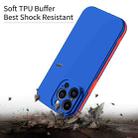 For iPhone 15 Pro Max Two Color Full Protective 3-in-1 Phone Case(Blue) - 3