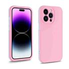 For iPhone 14 Pro Max Two Color Full Protective 3-in-1 Phone Case(Pink) - 1