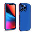 For iPhone 13 Pro Max Two Color Full Protective 3-in-1 Phone Case(Blue) - 1