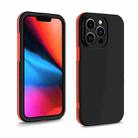 For iPhone 13 Pro Two Color Full Protective 3-in-1 Phone Case(Black) - 1