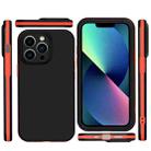 For iPhone 13 Pro Two Color Full Protective 3-in-1 Phone Case(Black) - 2