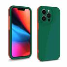 For iPhone 13 Pro Two Color Full Protective 3-in-1 Phone Case(Dark Green) - 1