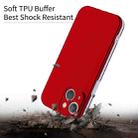 For iPhone 13 mini Two Color Full Protective 3-in-1 Phone Case(Red) - 3